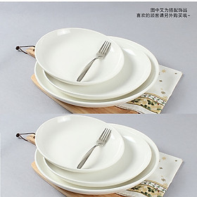 Mua Bộ Dĩa Tròn Ảo Đủ kích Cỡ Hàng Trắng Ngà Cao Cấp