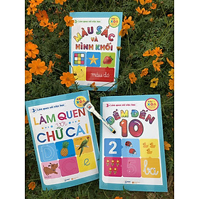 Bộ sách làm quen với việc học: Sách xóa dùng được nhiều lần (dành cho lứa tuổi 3+)