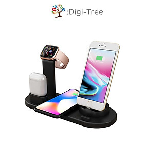 Mua Đế Sạc Không Dây Để Bàn Cao Cấp  Sạc Cùng Lúc Được Đồng Hồ Thông Minh  Tai Nghe  Điện Thoại Micro//Type C