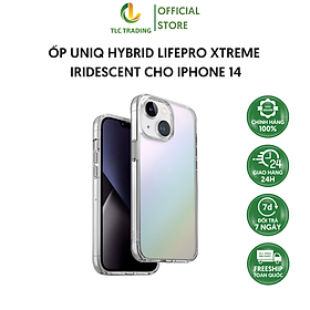 Ốp UNIQ Hybrid LifePro Xtreme Iridescent dành cho iPhone 14/ 14 Pro/ 14 Plus/ 14 Pro Max