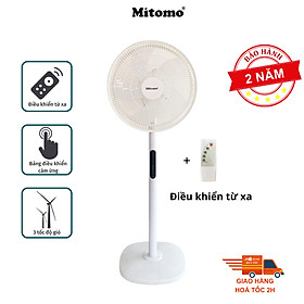 Quạt Cây Đứng Mitomo FCE-60 có điều khiển từ xa, hẹn giờ hàng chính hãng