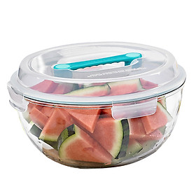 Glasslock imported large capacity storage box tempered glass sealed pickles pickle jar portable large storage box MBCB-400-1