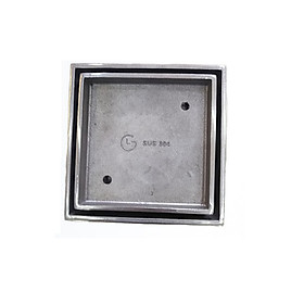 Mua Phễu thoát sàn đặt gạch đúc GL SUS304 100x100mm Ø60  chống hôi