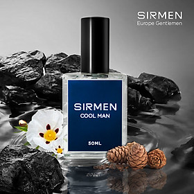 Nước hoa nam SIRMEN COOL MAN Eau de Parfum Châu Âu Europe Gentlemen cao cấp chai 50ml thơm thanh mát, trẻ trung, năng động