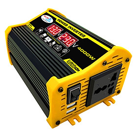 Power Inverter Car Inverter BLACK 4000W 2 USB Transformer Adapter