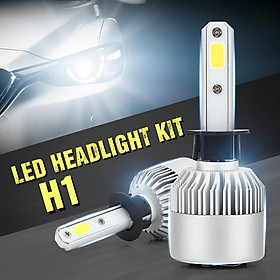 2 Piece LED Headlight Bulbs Lamp S2 H1 6000K Conversion kit 72W 7200lm