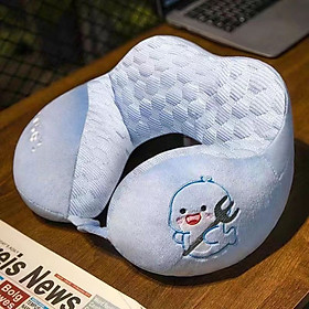 Mua Gối chữ U làm bằng mút hoạt tính  gối kê cổ dễ thương dùng để máy bay  xe hơi  du lịch  kê cổ cổ gối ngủ trưa văn phòng-GC876489