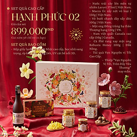 [BỘ QUÀ TẾT 2024] Set quà tết cao cấp Tết Hạnh Phúc 2 Nonglamfood | Quà tặng Xuân Giáp Thìn cao cấp cho doanh nghiệp