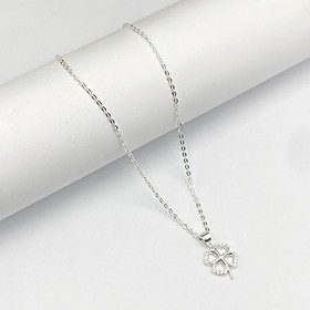 Dây Chuyền Bạc Nữ Mặt Cỏ 4 Lá May Mắn Bạc Hiểu Minh DMD557