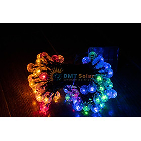 Đèn led dây pha lê trang trí năng lượng mặt trời - LED NHIỀU MÀU LD04-RGB [12 MÉT]