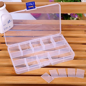 Mua Hộp nhựa đựng bông tai  đồ trang sức  vật dụng nhỏ có nắp đậy bảo quản