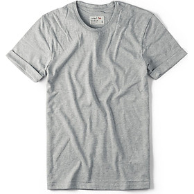 Áo Thun Nam Casual 1st - Cổ Tròn Tay Ngắn Xám Trơn 51493
