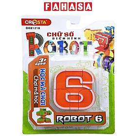 Đồ Chơi Lắp Ráp Biến Hình Robot Chữ Số 6 - Cresta DK81218