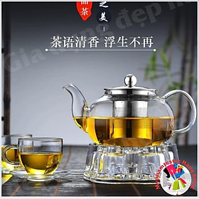Ấm thuỷ tinh lõi lọc inox 650ml