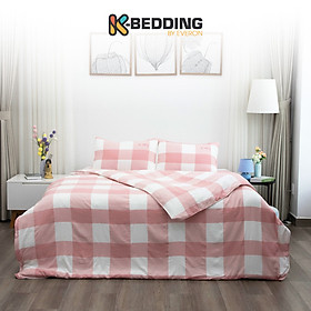 Bộ ga giường nhuộm sợi công nghệ Yarn Dyed K-Bedding KPCD 204 (không bao gồm chăn)  - 160x200cm (4 món)