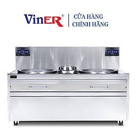 Bếp từ công nghiệp đôi 20KWx2 xào trực tiếp Viner