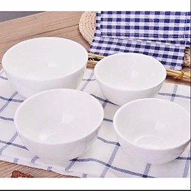 Mua 10 bát  tô  chén ăn cơm trắng trơn mộc- chất liệu sứ trắng tinh khiết