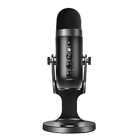 USB Condenser Microphone for Computer with Noise Cancelling/Mute Button USB Desktop Mic with Stand PC Microphone Mic