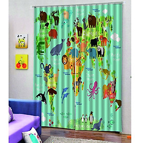 1 Pc Print Blackout Curtains for Kids Bedroom Living Room Dorm Decor Small