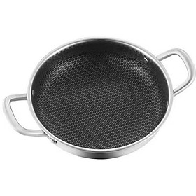 Mua Chảo Tổ Ong Đáy Phẳng Chống Dính 2 Quai Size 28Cm Dùng Cho Mọi Loại Bếp