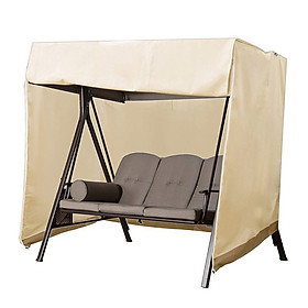 Swing Canopy Cover Bench Top Replacement Sun Shade Cover Waterproof Swing Canopy Cover Decor for Outdoor Garden Patio