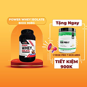 Sữa Tăng Cơ Power Whey Isolate BioX Hộp 908g