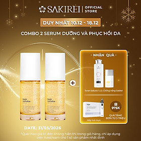 Combo 2 Serum dưỡng sáng, chống lão hóa, phục hồi da Sakirei NMN Revitalize Serum 30ml