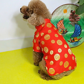 ÁO DÀI TẾT GẤM THÁI CAO CẤP TỪ 0.5-15KG DÀNH CHO THÚ CƯNG CHÓ MÈO