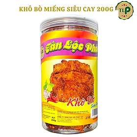 KHÔ BÒ MIẾNG SIÊU CAY TÂN LỘC PHÁT - HŨ 200G