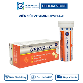 Viên sủi bổ sung vitamin hỗ trợ tăng cường sức khoẻ, nâng cao đề kháng Upvita-C Hộp 10 viên