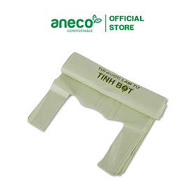 Mua Set túi xốp tự hủy shopping có quai ANECO túi phân hủy sinh học hoàn toàn - Không nhựa 100% - Bảo vệ môi trường