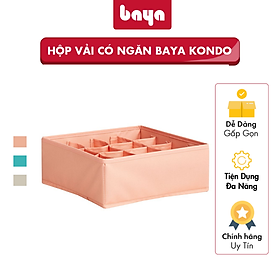 Mua Hộp Chia Ngăn Đựng Đồ Lót  Tất BAYA KONDO Hộp Đựng Đồ Màu Sắc Trẻ Trung  Thiết Kế Thông Minh Có Thể Gấp Gọn Trong Quá Trình Di Chuyển  Tiết Kiệm Không Gian  Dễ Dàng Vệ Sinh