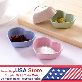 Mua Đĩa Khay Đựng Gia Vị 1 Ngăn HÌNH ĐẸP (CHỌN NHIỀU HÌNH) - Chén Bát Nhỏ Đựng Nước Mắm Chấm Đồ Ăn Lúa Mạch