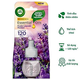 Chai tinh dầu cắm điện Air Wick Refill AWK2281 Purple Lavender Meadow 19ml (Hương hoa oải hương)