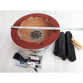 Mua COMBO LÒ THAN TIẾT KIỆM CÓ QUẠT 34cm KÈM 2KG THAN SẠCH