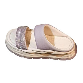 Women' Sandals Beach Sandals Comfortable Rubber Sole Slippers Casual Slippers Flat Shoes Platform for Summer Traveling Bathroom