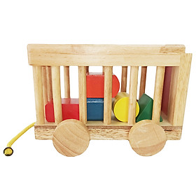 Đồ Chơi Gỗ Mô Hình Vietoys Xe Cũi Thả Hình VT3P-0109