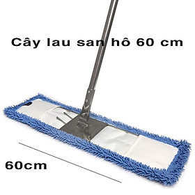 Hình ảnh Cây lau nhà sợi microfiber 60cm siêu thấm hút,cây lau nhà công nghiệp inox 360 siêu sạch tiết kiệm hiệu quả