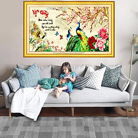 Mua Tranh thêu chữ thập Vợ chồng công LV3098 - tự thêu