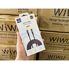 Mua Cáp Wiwu Data Cable TM02 USB C to USB C Dành Cho Điện Thoại  Máy Tính Xách Tay  Máy Tính Bảng Hỗ Trợ Sạc Cực Nhanh 100W - Hàng Chính Hãng