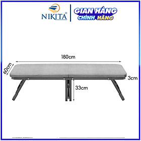 Giường gấp có bánh xe Q125 NIKITA, Gấp gọn thông minh dễ dàng di chuyển