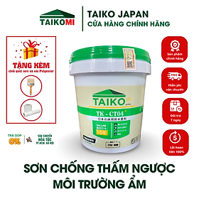 5 Kg Sơn Chống Thấm Ngược, Môi Trường Ẩm Nhà Vệ Sinh, Bể Cá, Bể Âm TAIKO CT4 - Tặng Kèm Vải Kết Cấu