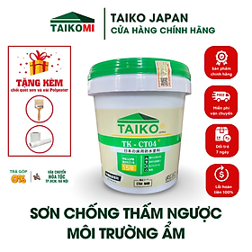 Mua Keo Sơn Chống Thấm Dột 1 Thành Phần TAIKOMI CT4 - Chuyên Xử Lý Chống Thấm Ngược  Môi Trường Ẩm  Bể Âm  Hố Thang Máy  Nhà Vệ Sinh - Thùng 5 Lít - Tặng Kèm Chổi và Vải Kết Cấu