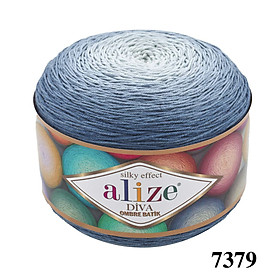 Mua Cuộn len sợi Diva Ombre Batik hãng Alize Yarns đan móc áo hè  váy  bikini  túi  khăn trải bàn cực xinh