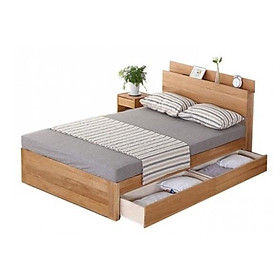 Mua giường ngủ đơn gỗ công nghiệp mdf 1m2 có ngăn kéo giá thật