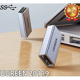 Mua Ugreen 20119 đầu nối 2 cáp usb 3.0 vỏ nhôm F ra F cao cấp US381  Hàng chính Hãng