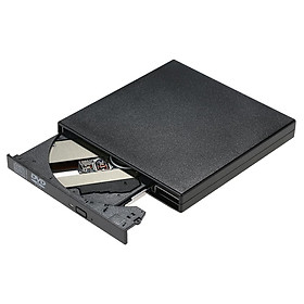 USB 2.0 Portable Slim External DVD/CD-RW Optical Disc Drive Reader Writer Player with Combo CD-RW Burner for MacBook/Air/Pro Laptop PC Desktop