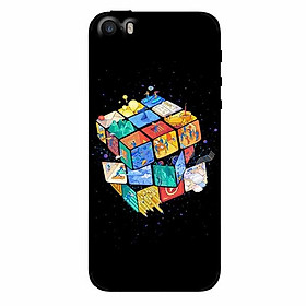 Ốp lưng in cho iphone 5/ 5s/ 5se rubik vũ trụ