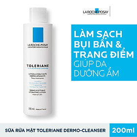 Sữa Rửa Mặt Tẩy Trang Cho Da Quá Nhạy Cảm Kích Ứng La Roche Posay Toleriane Dermo-Cleanser 200ml