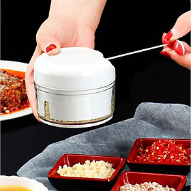 Mua Dụng cụ xay tỏi ớt hành kéo tay đa năng  máy xay tỏi cầm tay Hiệu Mini FOOD Chopper